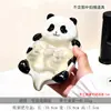 Jabonería al por mayor con drenaje, Estante de almacenamiento para el hogar, Soporte de jabón de cerámica de panda para baño, Alto valor estético