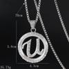 Nova Moda Simples Letra U Ponto Diamante Redondo Marca Pingente de Alta Qualidade Nicho Luxo Leve Cem Torres Acessórios de Moda Colar