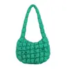Bolso Plisado Nube Bolso Versátil de Moda Bolso de Hombro Único Bolso Dumpling Gran Capacidad Algodón Relleno de Plumón Bolso de Axila Simple Cruzado
