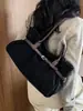 Bolso de hombro de forro polar estilo commuter, gran capacidad, diseño simple, colección de otoño, bolso de mujer, nuevo estilo bajo el brazo, bolso de mano elegante, bolso de moda 2026