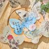 Bolígrafo creativo postal de mariposa con forma de Jiangnan estilo retro chino material de bricolaje para diario marcapáginas tarjeta decorativa