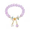 Pulsera de Mariposa de Cristal Ojo de Gato Douyin para Mujer Diseño Nicho Ins Pulsera Luz de Luna Gris Pulsera DIY Regalo para Estudiante