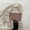 Bolsa Pequena de Corrente Rombos Fashion para Mulheres 2025 Novo Modelo Bolsa Caixa de Diamantes Brilhantes de Alta Qualidade Bolsa de Ombro Transversal Estilosa Tendência