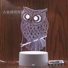 Luminária noturna 3D com plugue USB, sensível ao toque, em acrílico, pequena, para mesa, brinde corporativo, iluminação LED colorida para eventos e eventos.