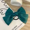 Laço de Cabelo Simples Colorido Sólido Moda Transfronteiriça Corda para Rabo de Cavalo Doce Alta Elasticidade Faixa de Cabelo