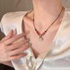 Nuevo collar con hebilla de seguridad de estilo chino, accesorios para mujer, exquisito collar con temperamento, cadena de clavícula de lujo ligera y de alta gama.