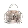 Bolsas Populares Transfronterizas de Lentejuelas para Mujer 2025 Nuevas Bolsas para Mujer Bolso Cruzado Sencillo de Cadena para el Trabajo Bolso de Hombro Tipo Cubo