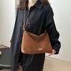 Bolso cruzado de hombro casual de moda 2026 Gran capacidad para mujer Otoño e Invierno Retro Simple Bolso de mano para el día a día