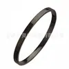Pulseira de Fivela Plana de Aço Inoxidável 304 Pulseira Curva de Aço Titânio Superfície Lisa de Alto Padrão Pulseira Gravada DIY Pulseira de Casal