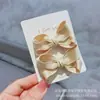 Tocado infantil para niña de Corea del Sur, pinza para el pelo, cinta de poliéster y algodón de alta calidad importada, pinza de lazo de sauce hecha a mano, pinza lateral para niña pequeña