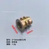 Tuerca Trapezoidal M4M5M6M8M10, Tuerca Empotrada Hexagonal para Muebles, Tuerca de Aleación de Zinc con Diente Interno y Externo con Mediana