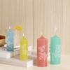 Ferramenta abrasiva epóxi transfronteiriça diy fragrância Linglan molde de vela cilíndrico decoração epóxi Linglan molde de silicone