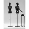 Loja de roupas versão coreana preto ombro plano manequim feminino meio comprimento janela ângulo reto ombro falso boneca corpo inteiro manequim exposição suporte