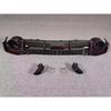 Adequado para Audi A7 Lip Traseiro Ponteira de Escape A7L Modificado Rs7-R Lip Traseiro Ponteira de Escape com Luz de Posição Pintura Preto Brilhante