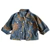 Chaqueta de Mezclilla para Niños Primavera y Otoño 2026 Estilo Nuevo Top de Dibujos Animados para Niños Ropa de Mezclilla Versión Coreana Atuendo Versátil
