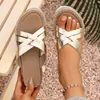 Sandalias de cuña casuales cómodas para mujer, modelo nuevo de verano 2026, tamaño grande, con punta abierta y tiras cruzadas, slip-on