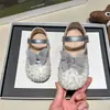 Elegantes Zapatos de Princesa para Niñas 2026 Primavera y Otoño Nuevos Zapatos de Cuero para Niñas con Lazo y Lentejuelas, Zapatos de Boca Baja para Niñas