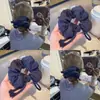 Nuevo Diseño Coreano de Nicho Hecho a Mano Encaje Plisado Encaje Banda para el Cabello Doble Capa Intestino Grande para el Cabello Accesorios para el Cabello