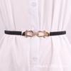 Cinturón fino estilo ins para mujer, cinturón elástico con decoración de cintura para mujer, vestido de camisa, sello de cintura elástico, moda simple
