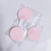 Bordes Borla de Polvo Alta Densidad Blanco Redondo Borla de Polvo Seca y Húmeda Látex Maquillaje Borla de Polvo