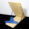 Suporte dobrável de flor de veludo DIY feito à mão, sem necessidade de instalação, suporte de madeira de bambu ajustável em quatro níveis, suporte fixo para arranjo de veludo