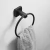 Acero Inoxidable 304 Negro Toallero Set de Accesorios para Baño Toallero de Inodoro Estante de Baño Montado en Pared
