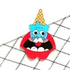 Insignia acrílica Le Burger broche de caricatura de papas fritas pegatina para funda de teléfono accesorio para bolsa pin en stock muñeca sin