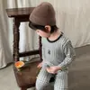 2026 Nuevo Conjunto de Ropa de Otoño para Bebé Algodón Puro Clase A Pijama Infantil Niñas Pequeñas Ropa Interior Térmica Engrosada Niños