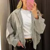 Fabricante transfronterizo de ropa para mujer al por mayor 2026 ZA AliExpress artículo de venta caliente chaqueta a cuadros moderna y elegante