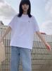 Camiseta Feminina Pesada Tendência Nova Celebridade da Internet Animal Pequeno Camisa Básica Masculina e Feminina Simples Solta Versátil Outlet de Fábrica