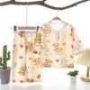Pijamas de Verano de Algodón Seda, Ropa Delgada para el Hogar, Trajes para Niños y Niñas, Modelos Infantiles que se Pueden Usar Afuera con Estampados Lindos