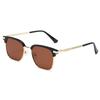 3239 caja de cejas metálica moda europea y americana moda retro clásica negocio Amazon gafas de sol para hombre y mujer