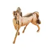 Latão Maciço Cavalo de Mil Milhas Alça de Cavalo de Cobre Puro Cavalo Antigo Cavalo Correndo Decorações de Mesa para Escritório Sala de Estar Cobre Puro