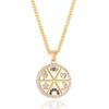 Collar Colgante Luna Estrella León Mal de Ojo Amor Transfronterizo Europeo y Americano Lujo Accesible Joyería para Niñas Accesorios Venta al por Mayor