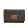 Bolsa de Ombro de Design de Nicho Novo 2025 Moda Tendência Estampada Retrô Quadrada Feminina Bolsa Transversal Simples