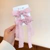 Pinza para el cabello con lazo de cinta dulce, clip para flequillo lateral, pinza sencilla de pico de pato, adorno para la cabeza, popular francés, pinza para el cabello sencilla