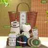 Caja de Regalo Festival del Bote del Dragón Caja Vacía 2026 Cesta de Mano Tejida Caja de Embalaje para Zongzi Caja de Regalo Práctica para Regalar
