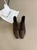 Primer Encuentro Ji Diseño Sensación Nicho Estilo Callejero Botines Mujer Otoño Invierno Nuevo Frances Pequeños Botas Nude Botas Adelgazantes Chelsea