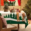Toalha de Mesa de Natal com Atmosfera Festiva, Toalha de Mesa Estilo Ins Vermelha, À Prova d'Água e de Óleo, Toque de Luxo Leve e de Alta Qualidade, Toalha para Mesa de Centro, Toalha para Mesa de Jantar