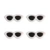 10 Accesorios Redondos de Acrílico para Gafas Preparación de Juguetes de Peluche Hechos a Mano Muñeca Decoraciones Faciales Material