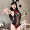 Lencería Sexy, Tentación Apasionada, Body de Malla Transparente, Tentación Pura de Lujuria, Body de Chica Conejito, Traje de No Quitar, Transfronterizo