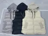 2026 Nuevo Otoño e Invierno Estilo Europeo Ligero Corto Tejido Patchwork con Capucha Plumón de Ganso Blanco Chaleco Chaqueta de Plumas