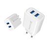 Cargador Multipuerto para Teléfono Móvil Pequeño de Sarga 2USB 5V2A Enchufe de Pared Adaptador de Corriente de 12W Cabezal de Carga al por Mayor