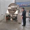 Freidora de azúcar colgante de semillas de melocotón ámbar, cubo mezclador de azúcar de maní con sal y pimienta, máquina freidora de azúcar tipo calentamiento a gas