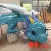 ¡Guau! Esculturas de Dibujos Animados de Fibra de Vidrio, Adornos con Forma de Dragón de Dibujos Animados para Parques de Diversiones, Decoración Comercial, Fábrica de Producción de Esculturas de Propiedad Intelectual