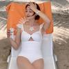 2026 Nuevo Bikini de Encaje Fresco y Sexy Coreano de una Pieza Cobertor de Vacaciones Traje de Baño de una Pieza Adelgazante para Mujer Estilo Japonés
