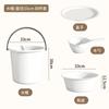 Cubo de Plástico para el Hogar con Tapa Cubo Portátil Cubo Extra Grande para la Lavandería Engrosado Cubo para Baño de Dormitorio Estudiantil Cubo de Almacenamiento de Agua