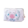 Bolsa de Armazenamento PU Estampada da Moda, Impermeável, Grande Capacidade, Necessaire de Viagem Portátil, Bolsa Multifuncional para Cosméticos e Maquiagem