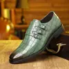 Zapatos formales de vestir para bodas, oficina y entrevistas, zapatos de hombre de talla grande para comercio exterior transfronterizo, zapatos de cuero casuales para hombre con punta y hebilla