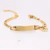 Moda Transfronteriza Europea y Americana Simple Pulsera Larga de Acero Inoxidable de 6 mm para Niños con Superficie Lisa, Grabado Láser Posible, DIY para Niñas